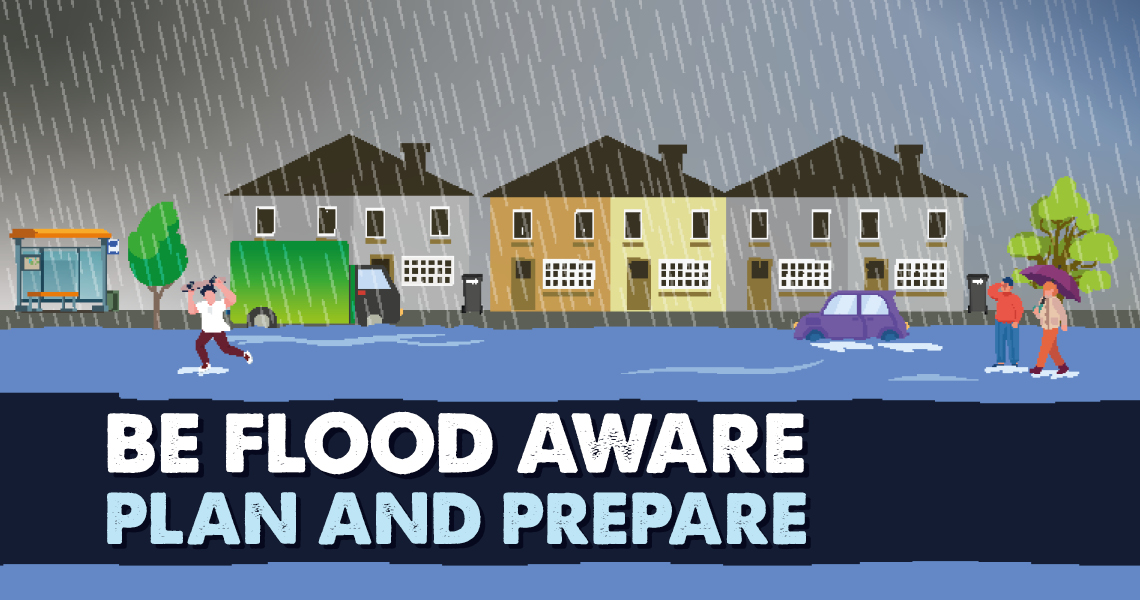 heavy rain on houses